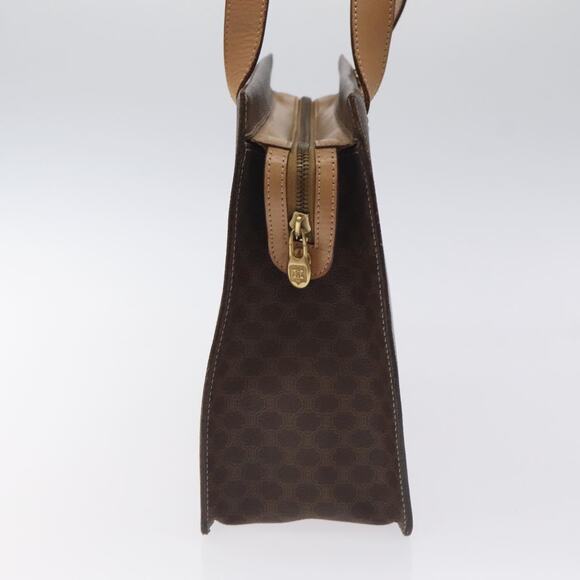 CELINE Macadam Canvas Shoulder Bag Pvc Brown Gold - Picture 5 of 12